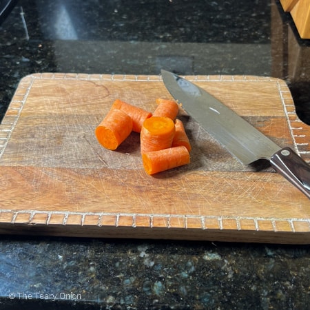 carrot cut into large chunks